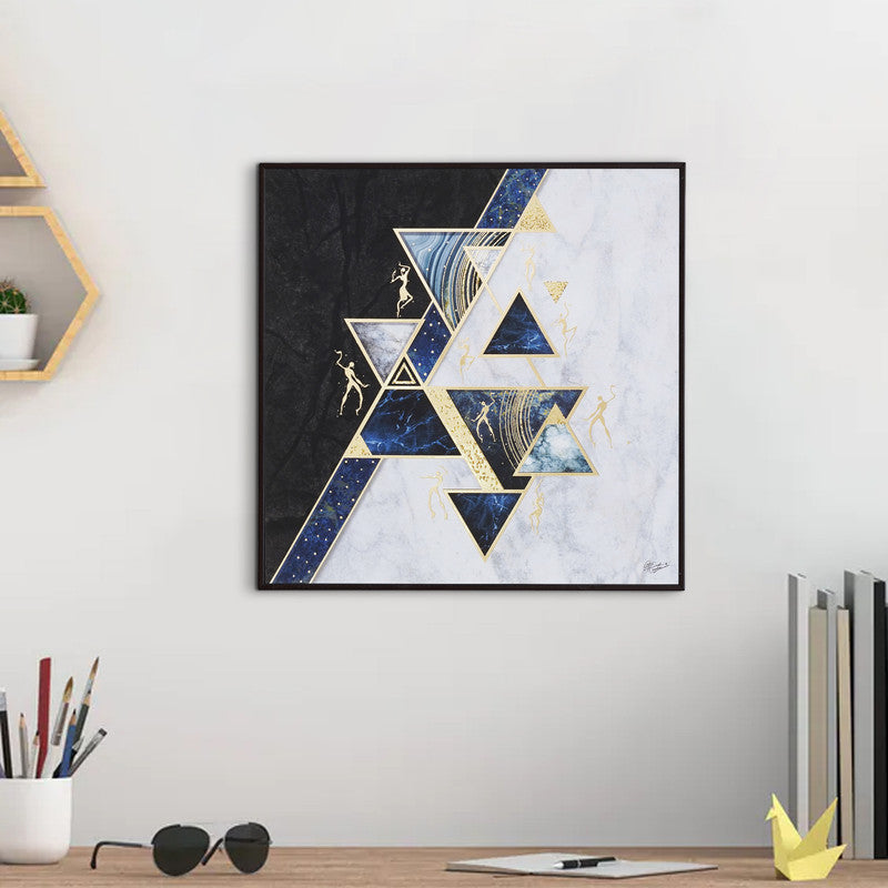 Tehzeeb Creations Golden Embossed Wall Painting