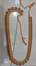 Elite Trading Golden Sari/Dress Red Belt