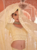 Myra Off White Embroidered Designer Lehenga Choli