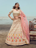 Myra White Georgette Embroidered Designer Lehenga Choli