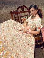 Myra White Georgette Embroidered Designer Lehenga Choli