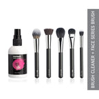 PAC Studio Face Series Brush Set (5 Brushes) with Cleaner Combo