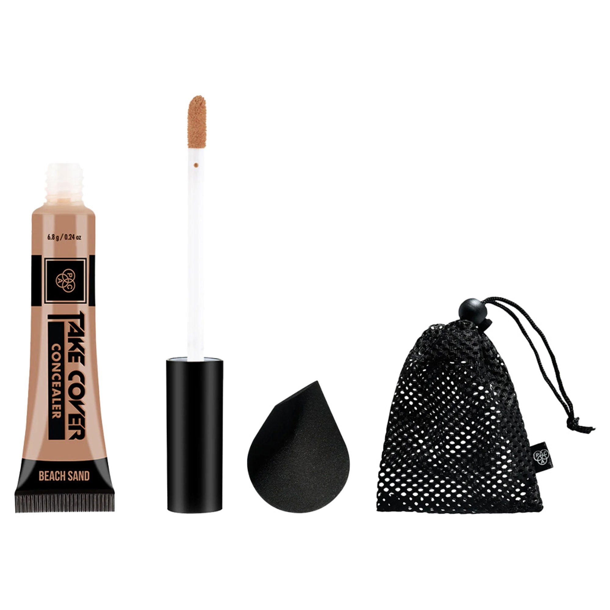 PAC Studio Take Cover Concealer with Aeroblend Makeup Blender