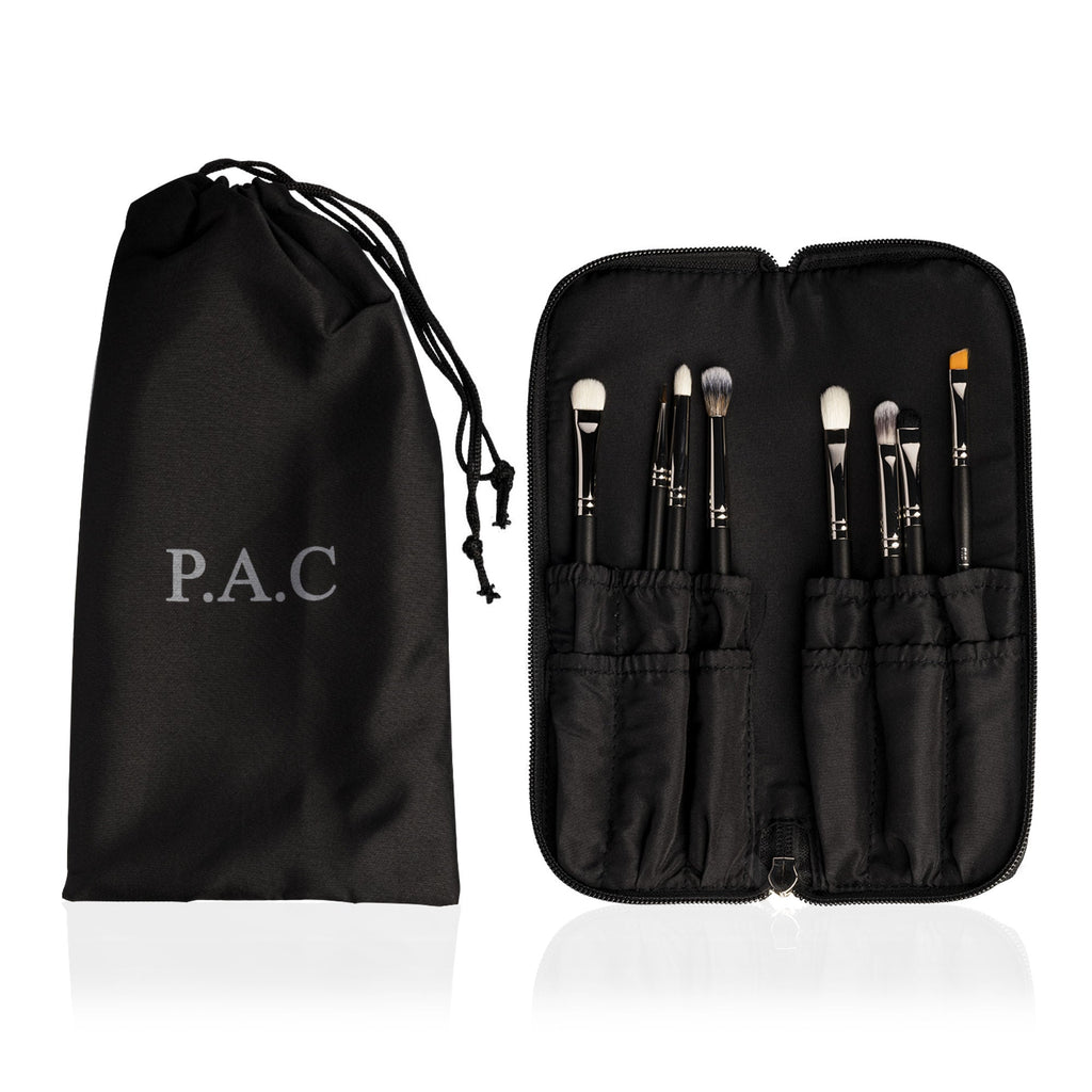 PAC Studio Eye Series Brush Set (8 Brushes) with Cleaner Combo