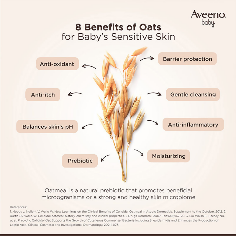 Aveeno Baby Dermexa Moisturising Cream - Prebiotic Oat + Ceramides For Dry