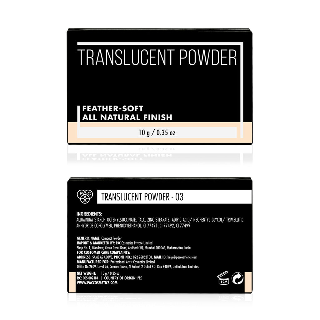 PAC Studio Translucent Powder - 03