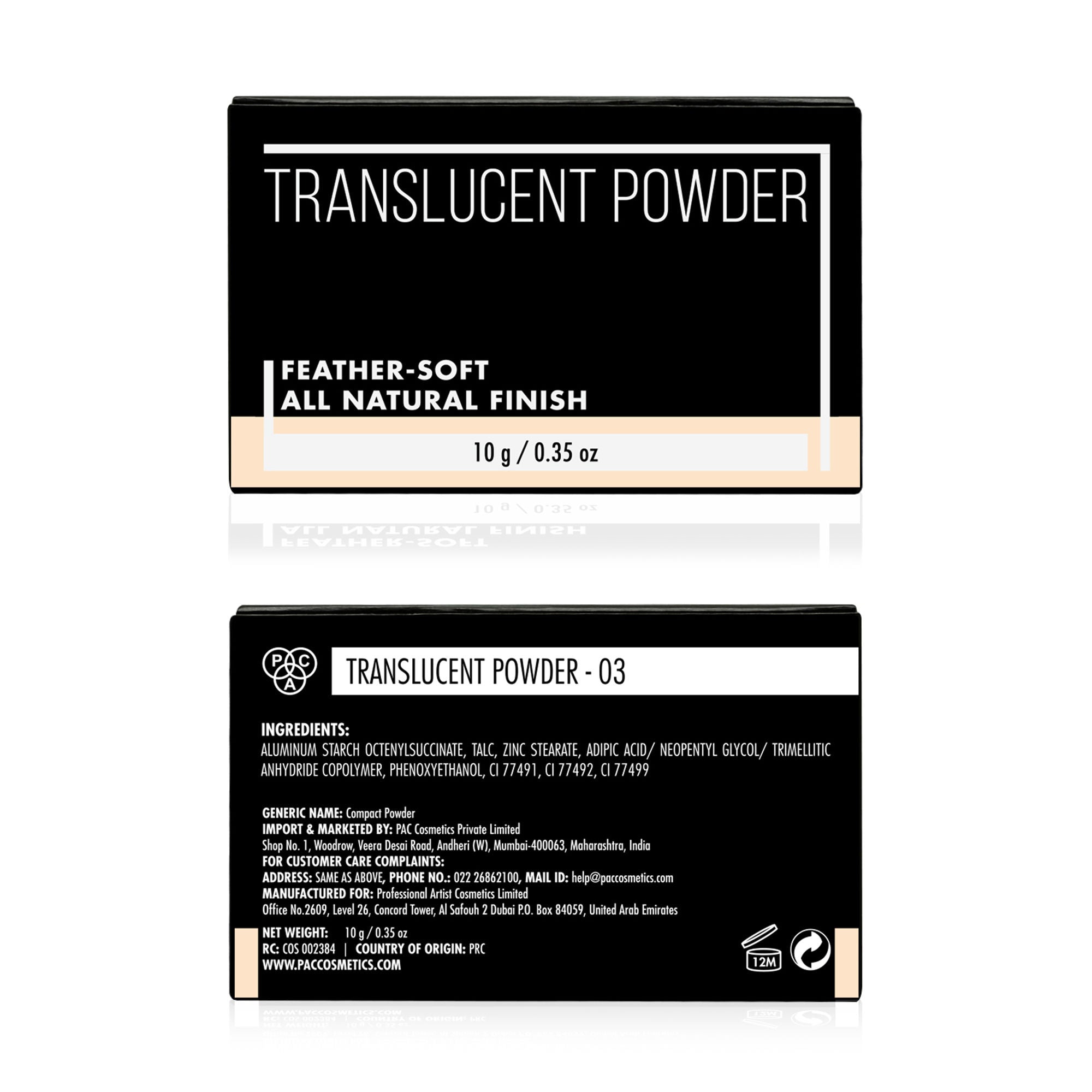 PAC Studio Translucent Powder - 03