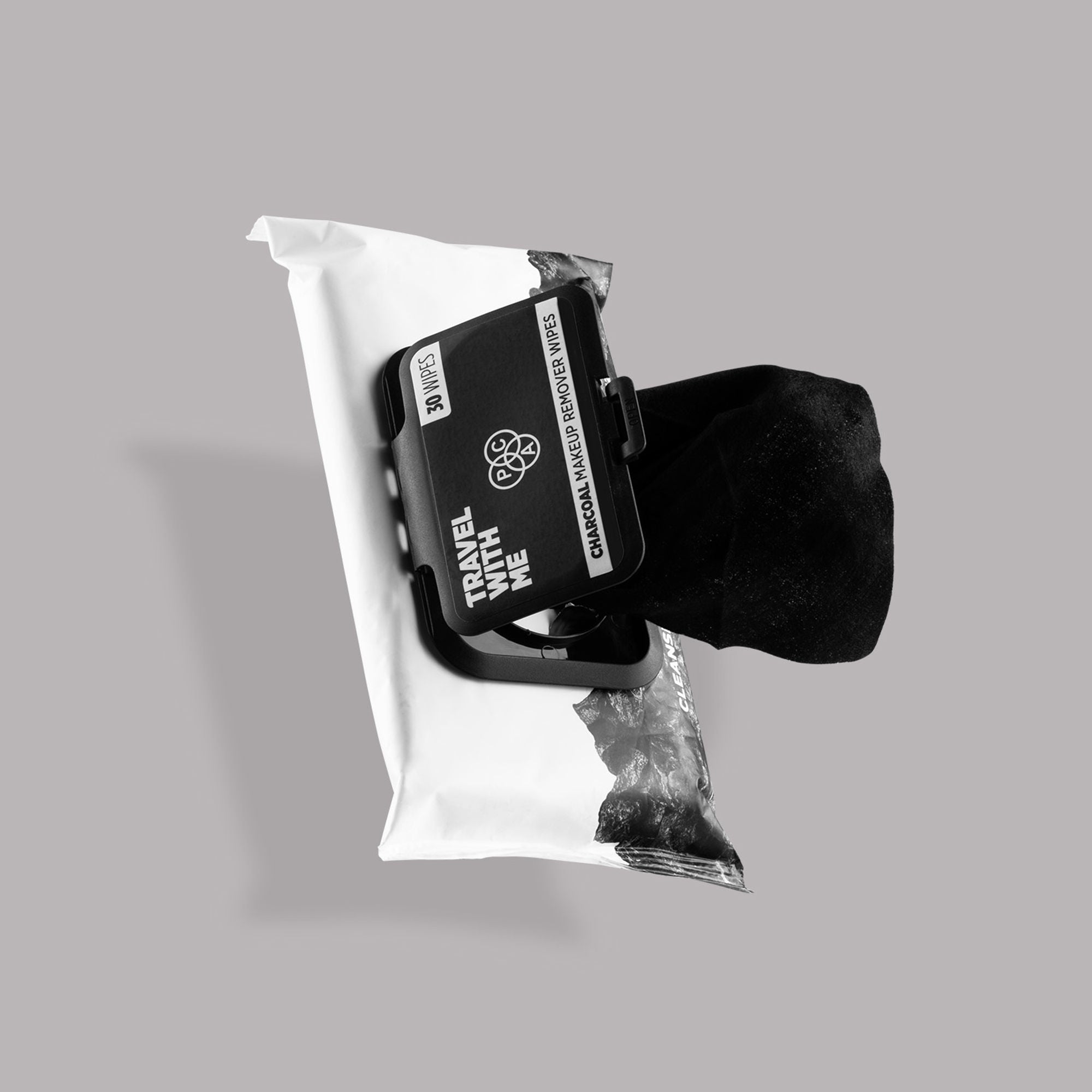 PAC Studio Travel With Me Charcoal Wipes