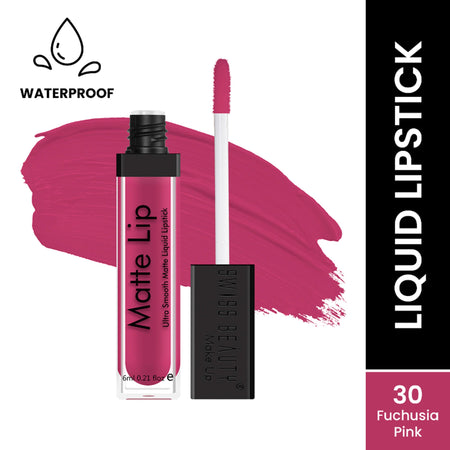 Swiss Beauty Ultra Smooth Matte Liquid Lipstick - 30 Fuschsia Pink