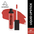 Swiss Beauty Ultra Smooth Matte Liquid Lipstick - 7 Orange Red