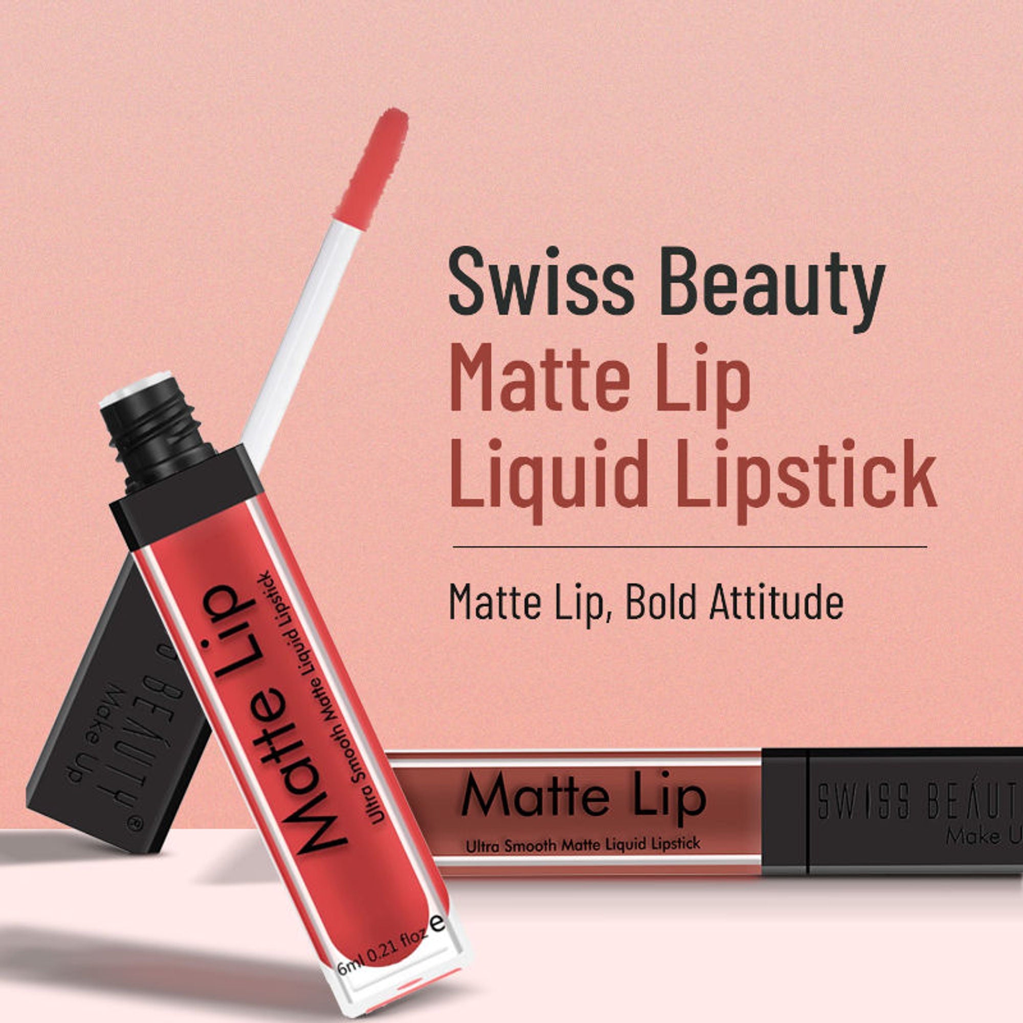 Swiss Beauty Ultra Smooth Matte Liquid Lipstick - 19 Deep Maroon - Distacart