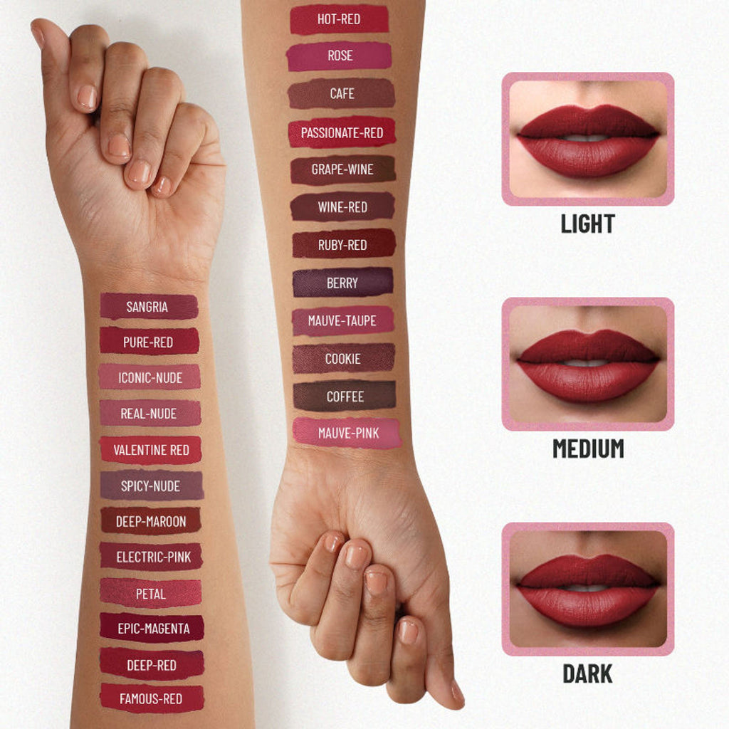 Swiss Beauty Ultra Smooth Matte Liquid Lipstick - 39 Ruby - Distacart
