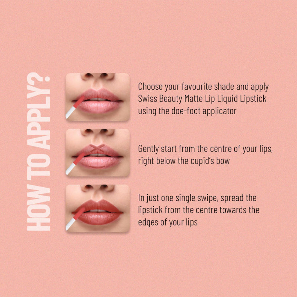 Swiss Beauty Ultra Smooth Matte Liquid Lipstick - 39 Ruby - Distacart