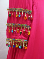 Myra Rani and Pink Koti Style Viscose Rayon Embroidered Designer Navratri Special Lehenga