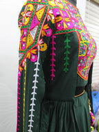 Myra Green Koti Style Viscose Rayon Embroidered Designer Navratri Special Lehenga