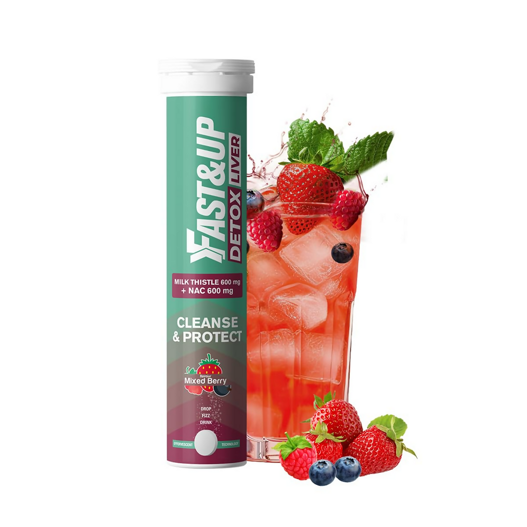 Fast&Up Liver Detox - Daily Liver Cleanser Drink Milk Thistle + NAC Tablets - Distacart