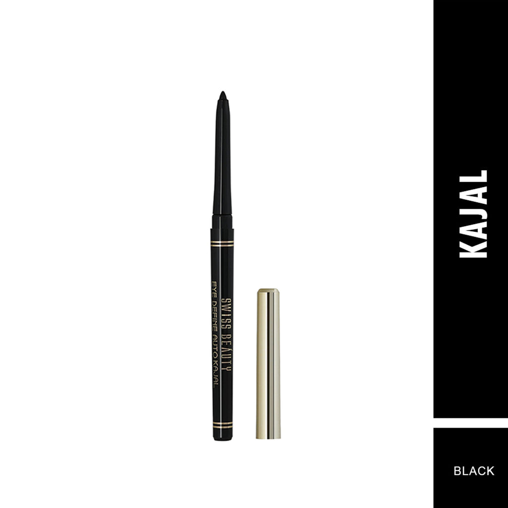 Swiss Beauty Eye Define Auto Kajal Black - Distacart