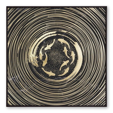 Tehzeeb Creations Golden Embossed Wall Painting