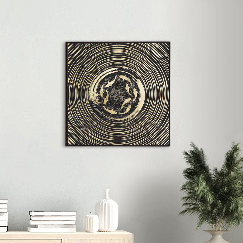 Tehzeeb Creations Golden Embossed Wall Painting