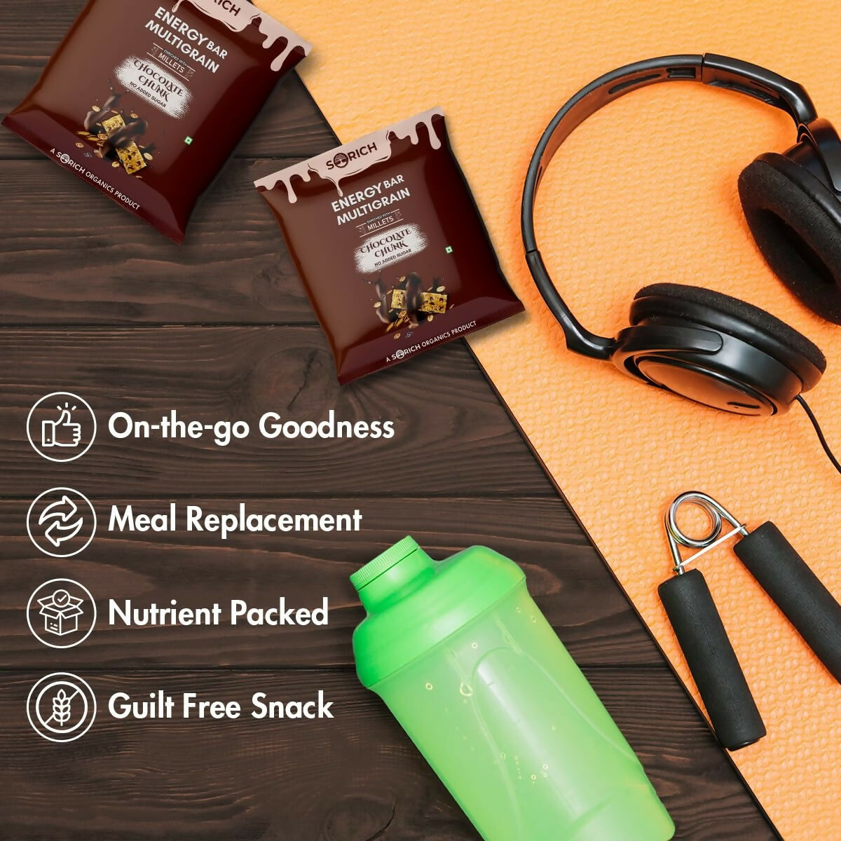 Sorich Organics Multigrain Energy Mini Bars Chocolate Chunk - Distacart