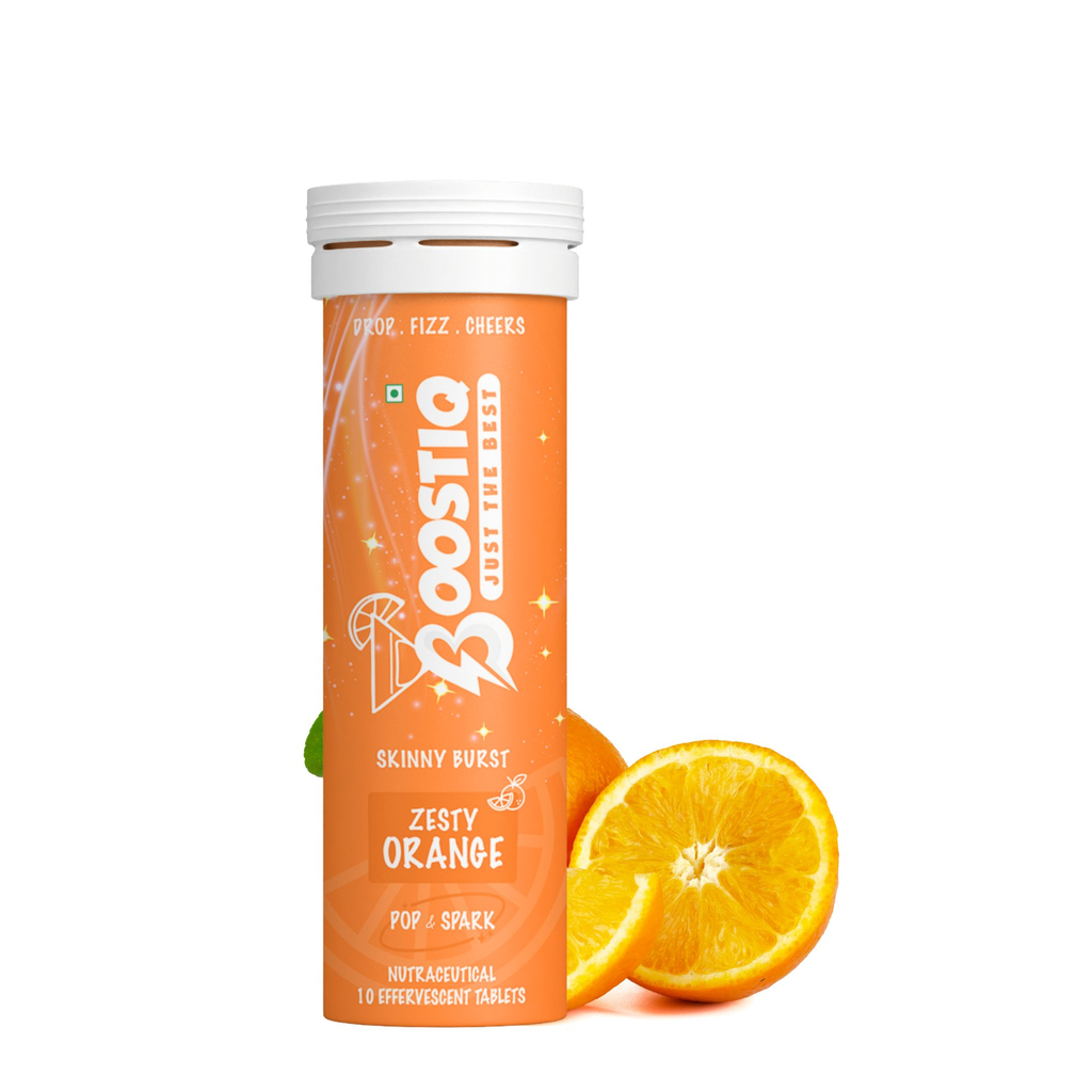 BOOSTIQ Pop & Spark Effervescent Tablets - Zesty Orange
