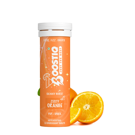 BOOSTIQ Pop & Spark Effervescent Tablets - Zesty Orange