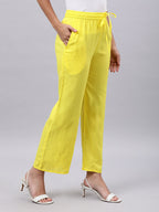 Souchii Women Yellow Liva Ethnic Palazzos - Distacart