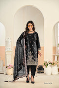 Anaita Black Ice Velvet Suit With Embroidery Work - Distacart