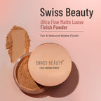 Swiss Beauty Ultra Fine Matte Loose Finish Powder - 05 Ivory - Distacart