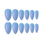 shills professional reusable press on nails almond spn654