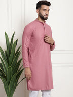 Sojanya Geometric Embroidered Thread Work Pure Cotton Straight Kurta