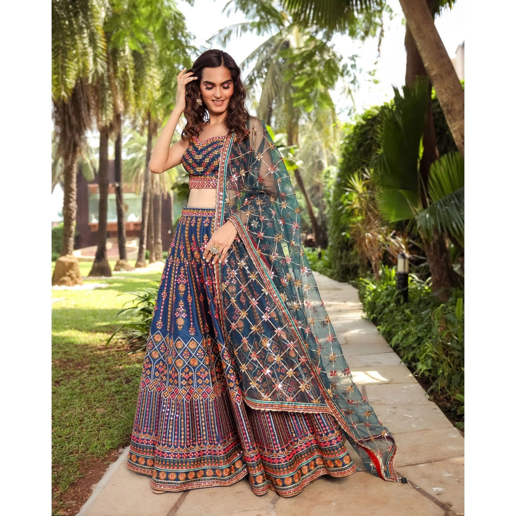 Lehenga Mart Glamorous Designer Lehenga Choli for Bridal and Bridesmaids Wedding Wear Choli