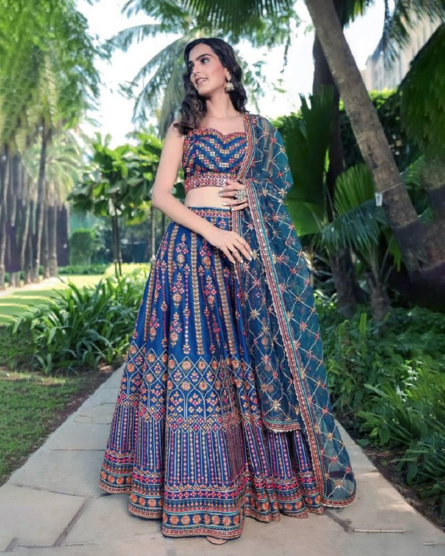 Lehenga Mart Glamorous Designer Lehenga Choli for Bridal and Bridesmaids Wedding Wear Choli
