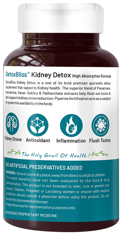 bliss welness kidney detox veg tablet 60 each