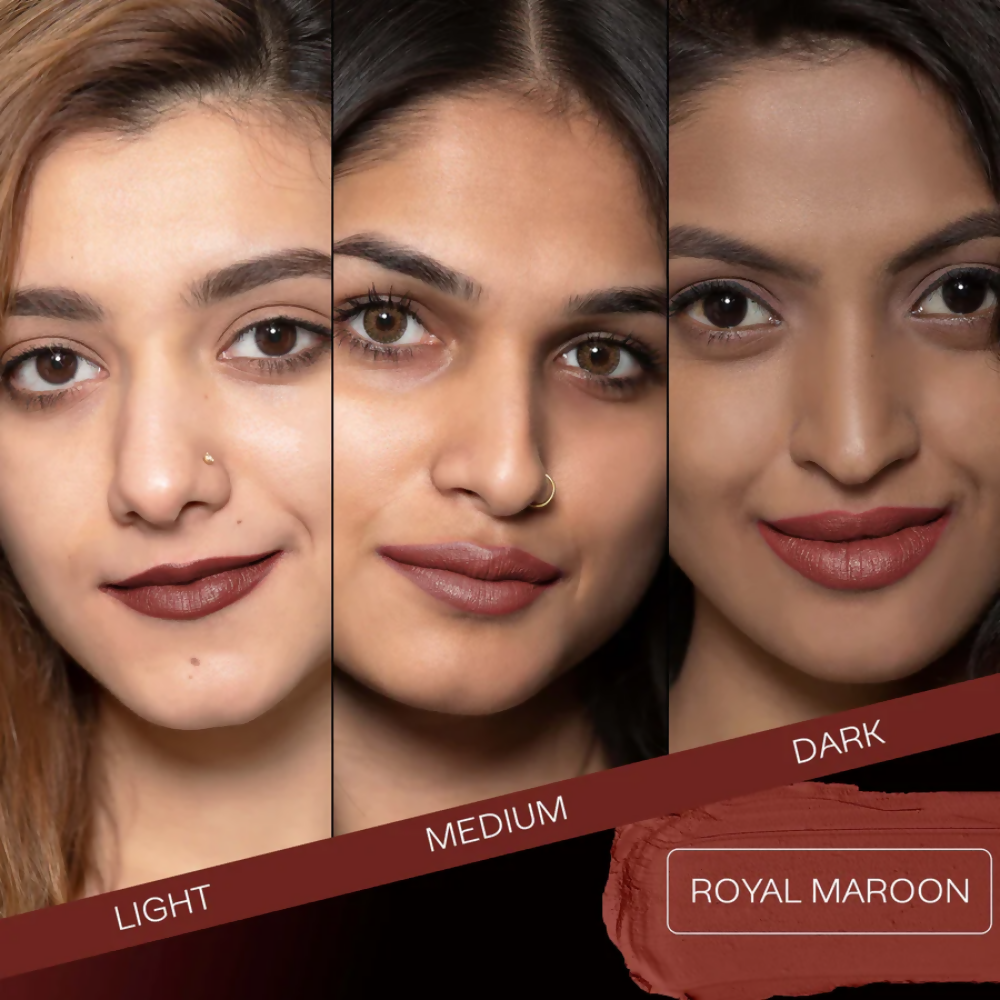 Faces Canada Weightless Matte Finish Lipstick - Royal Maroon 16 - Distacart
