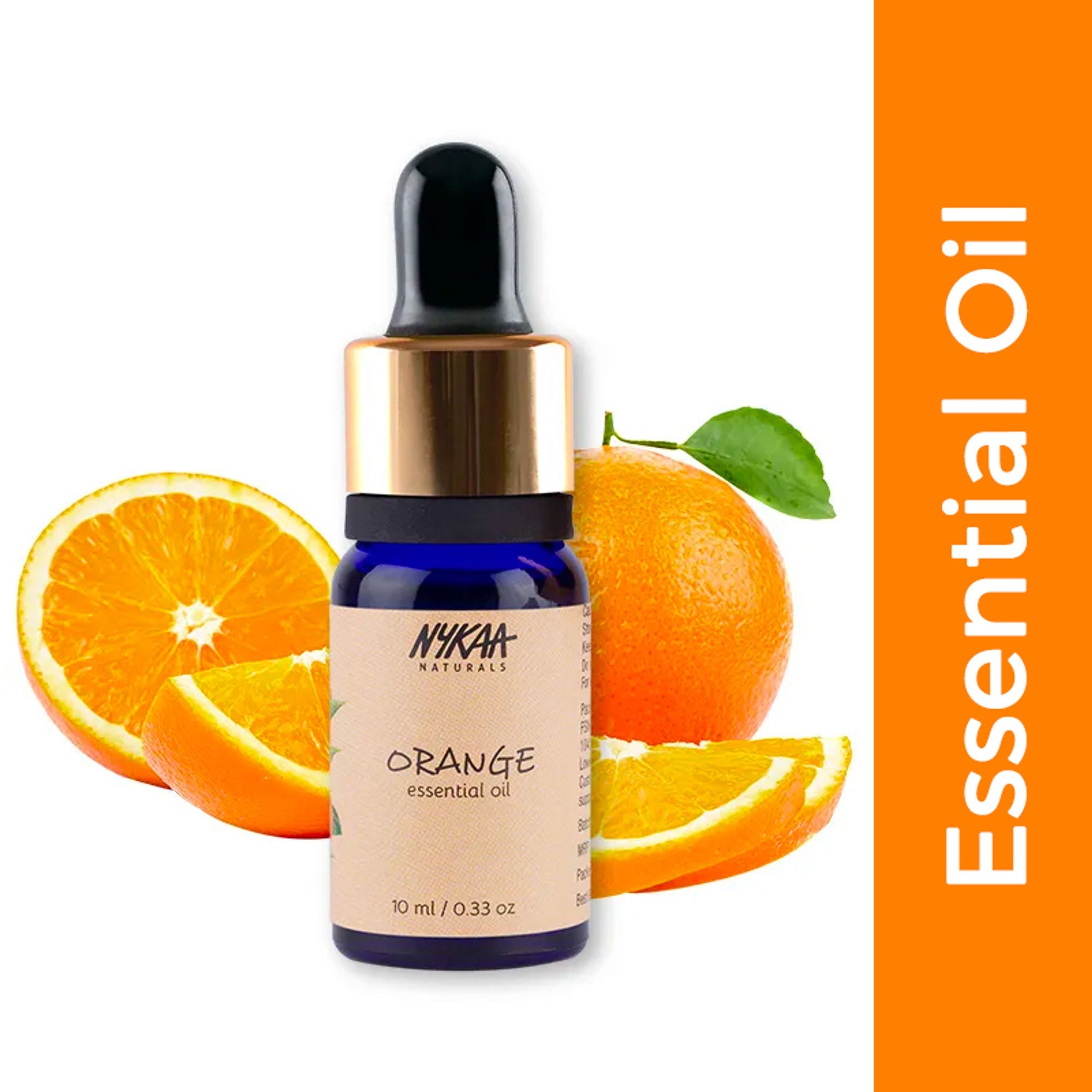 Nykaa Naturals - Orange Essential Oil For De-Tanning & Glowing Skin - 100% Natural