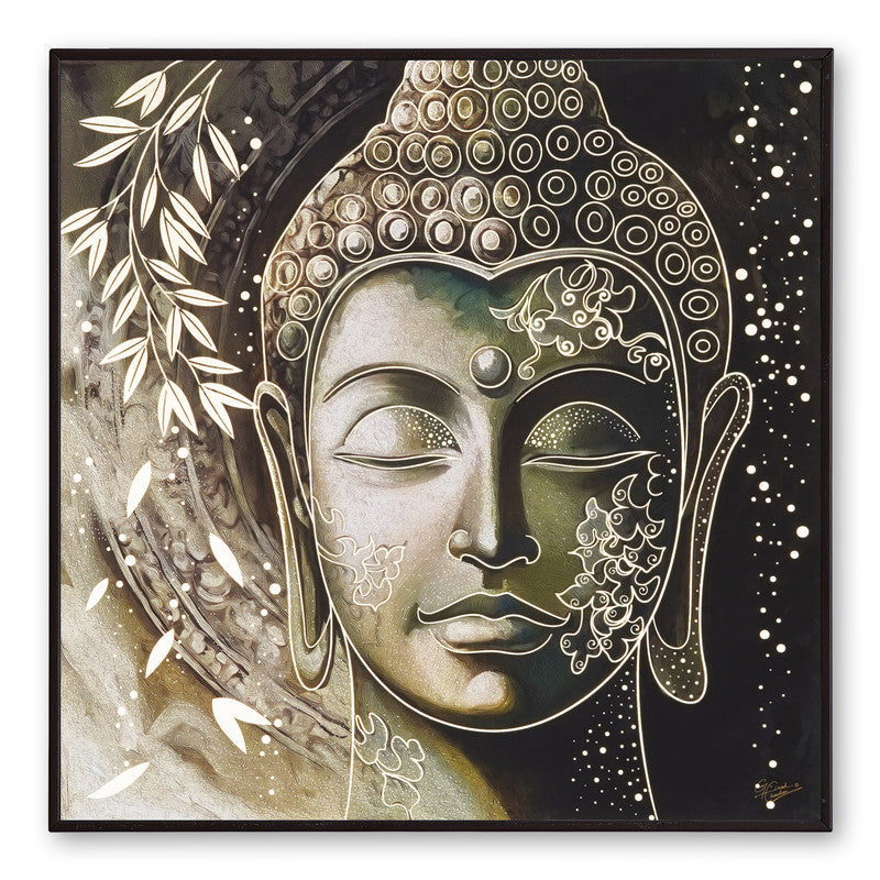 Tehzeeb Creations Golden Embossed Wall Painting