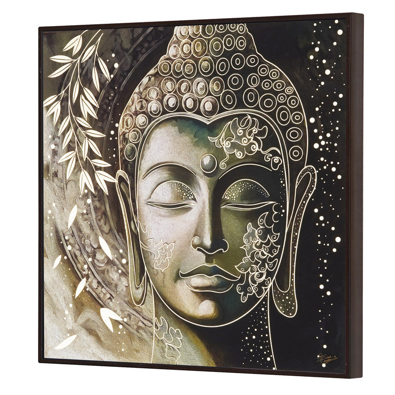 Tehzeeb Creations Golden Embossed Wall Painting