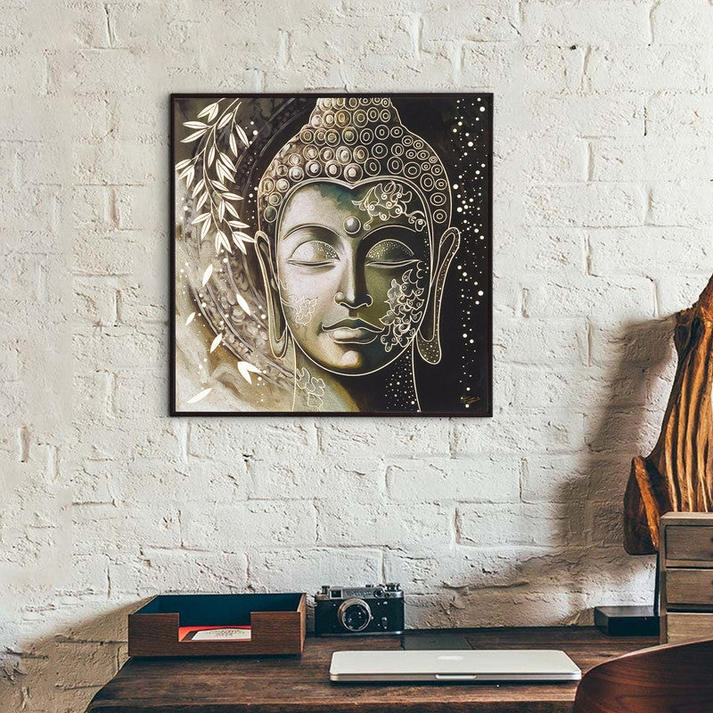 Tehzeeb Creations Golden Embossed Wall Painting