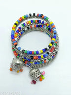 Tehzeeb Creations Women's Multi Colour Oxidised Openable Bangle - Distacart