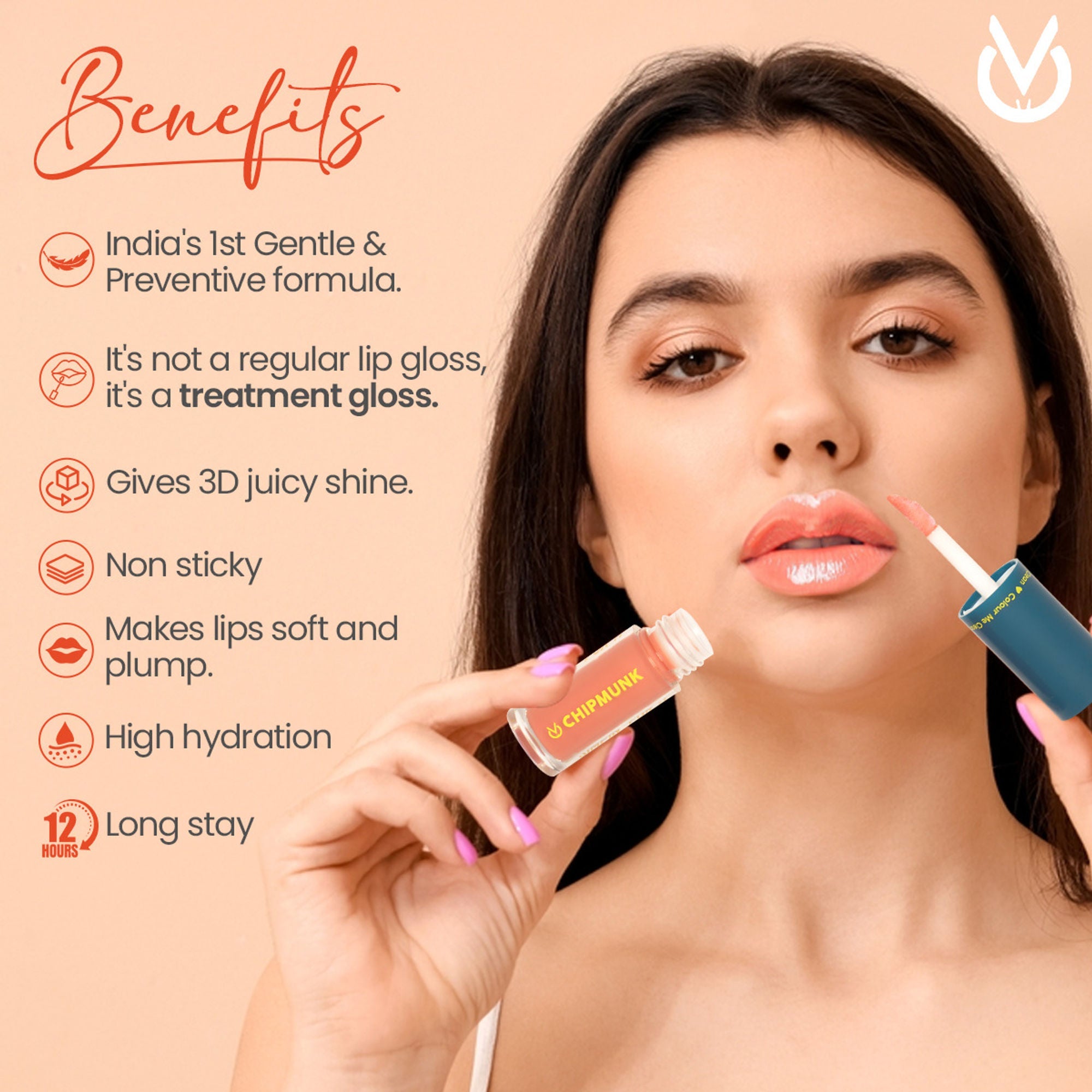 CHIPMUNK Simpin For It Dynamic Lip Gloss - 82 You Be You - Distacart