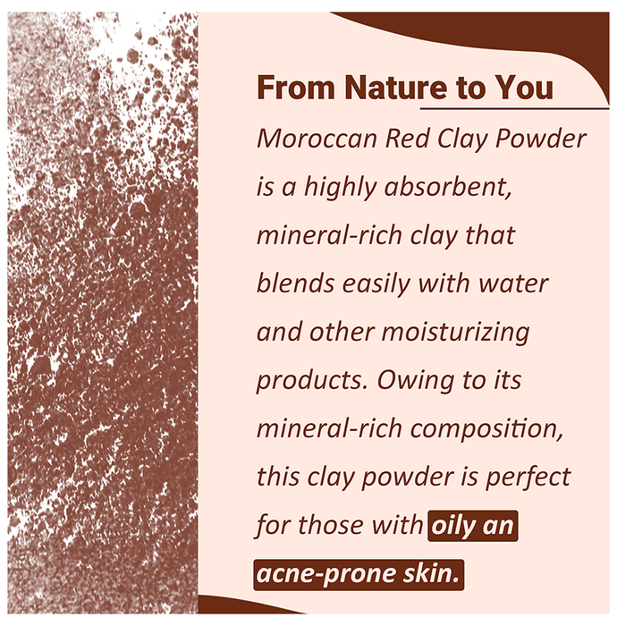 Minature Moroccan Red Clay Powder