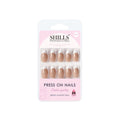 shills professional reusable press on nails french almond spn741