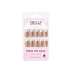 shills professional reusable press on nails french almond spn741