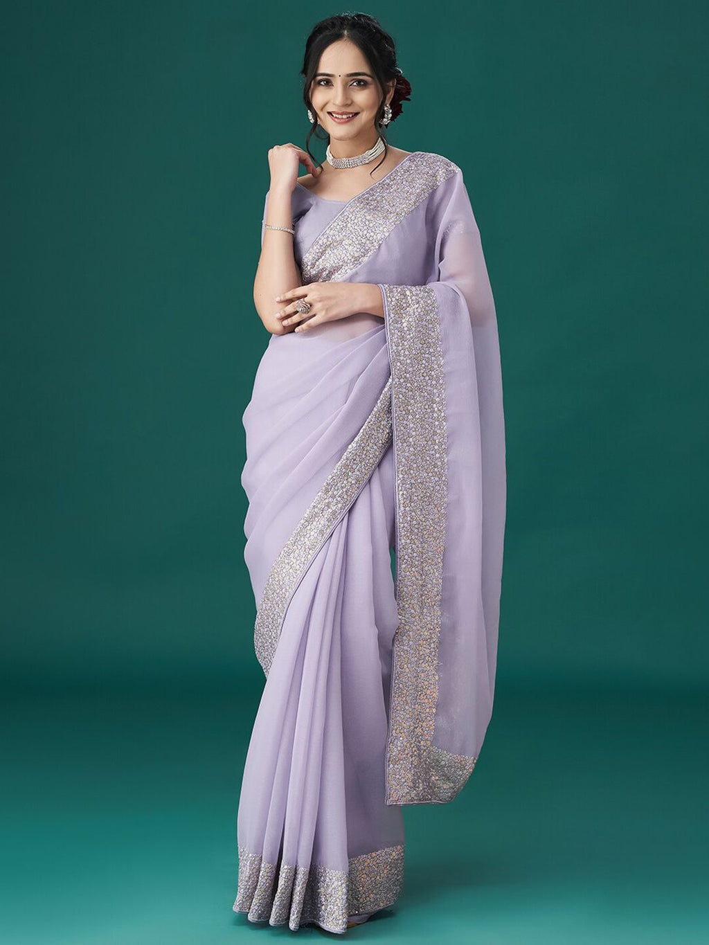 kasee Embroidered Sequinned Sarees - Distacart