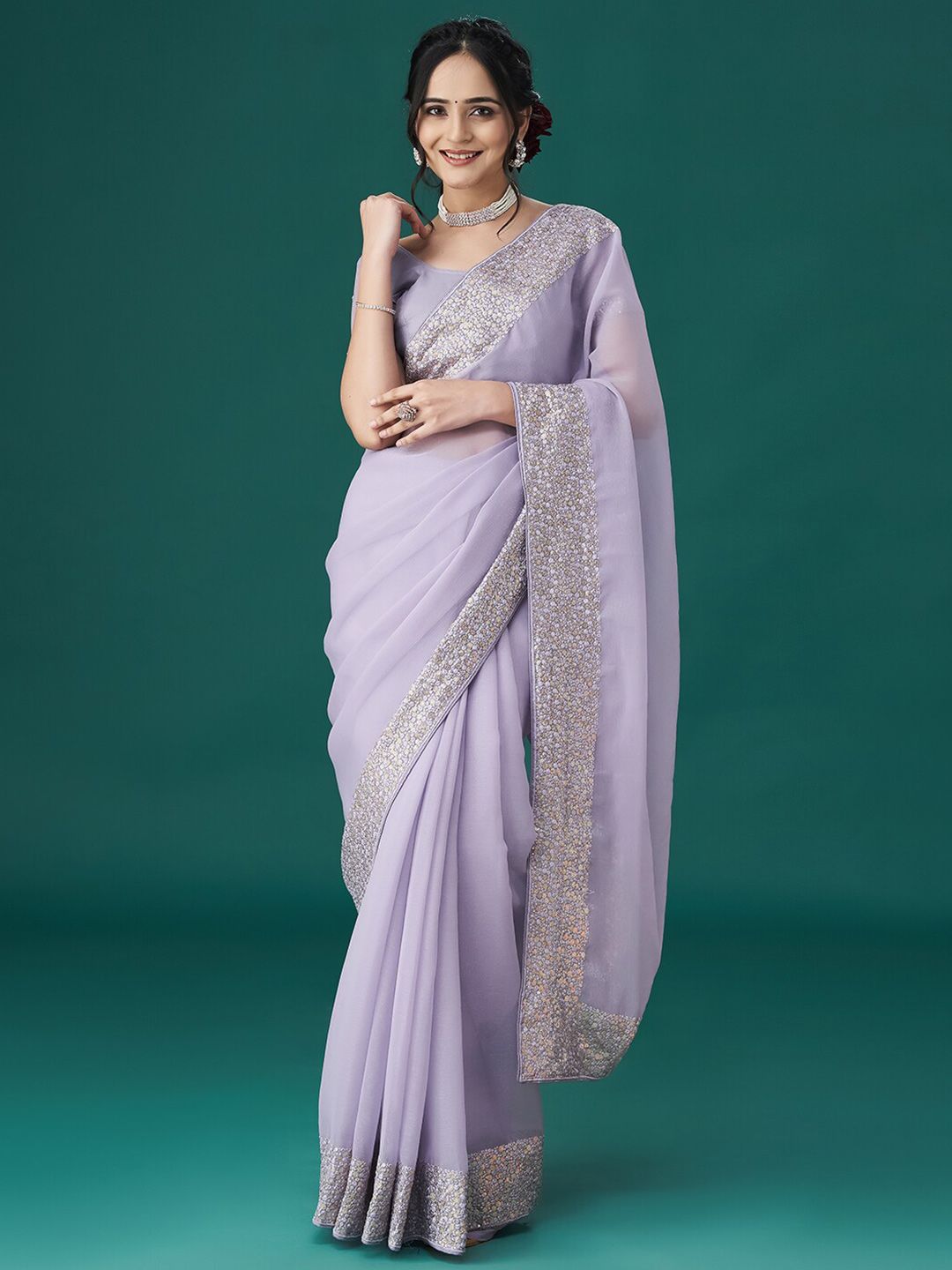 kasee Embroidered Sequinned Sarees - Distacart