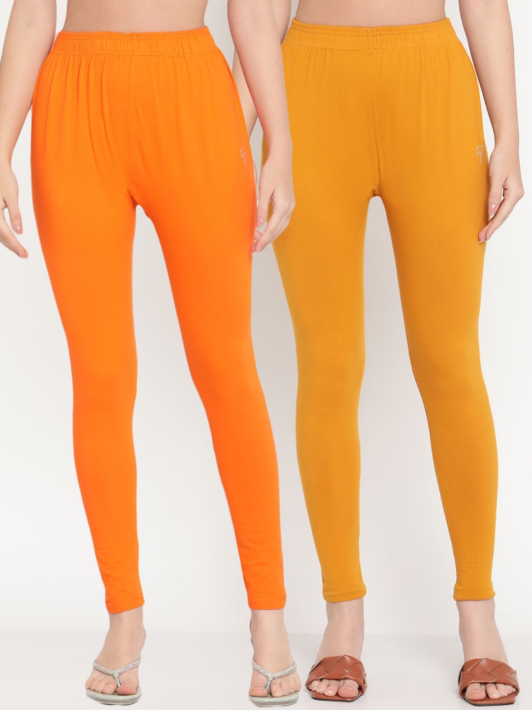 TAG 7 Women Pack of 2 Solid Leggings
