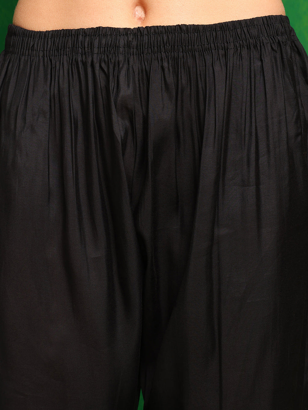 Pakistani Embroidered Kurta With Pant & Dupatta, Black - Hiral Fashion - Distacart