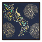 Tehzeeb Creations Golden Embossed Wall Painting