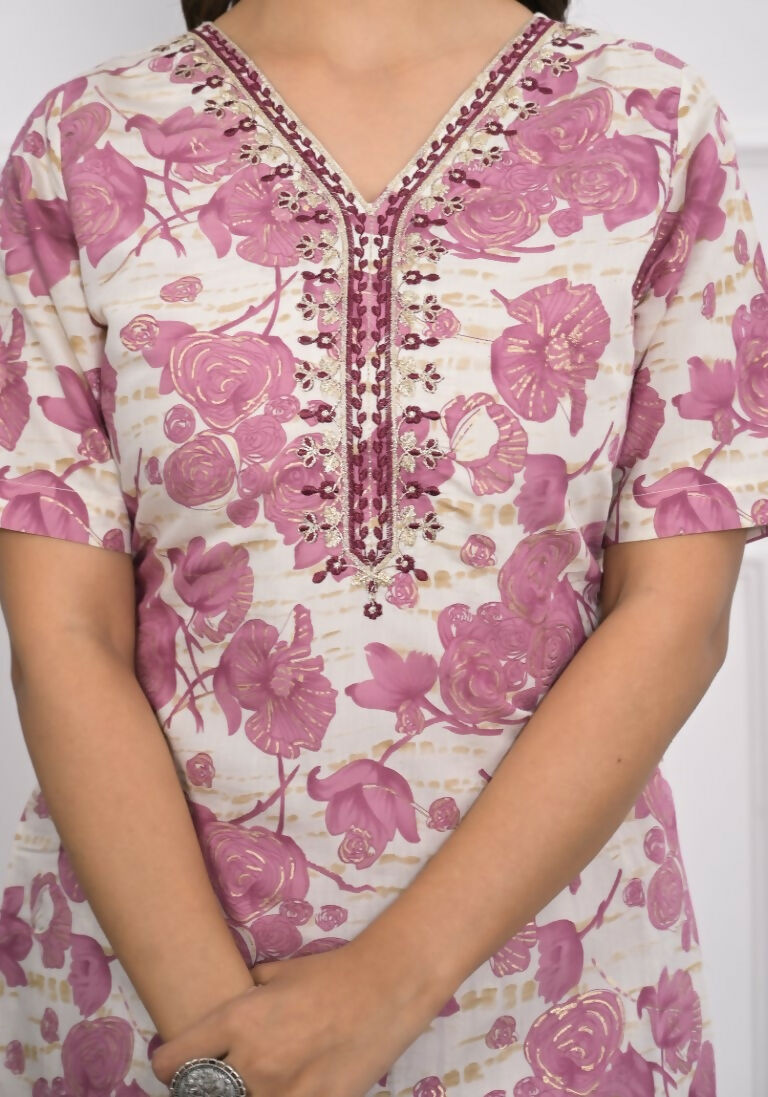 Festive Wear Ethnic Pink chanderi Stitched Suit - Anbazaar